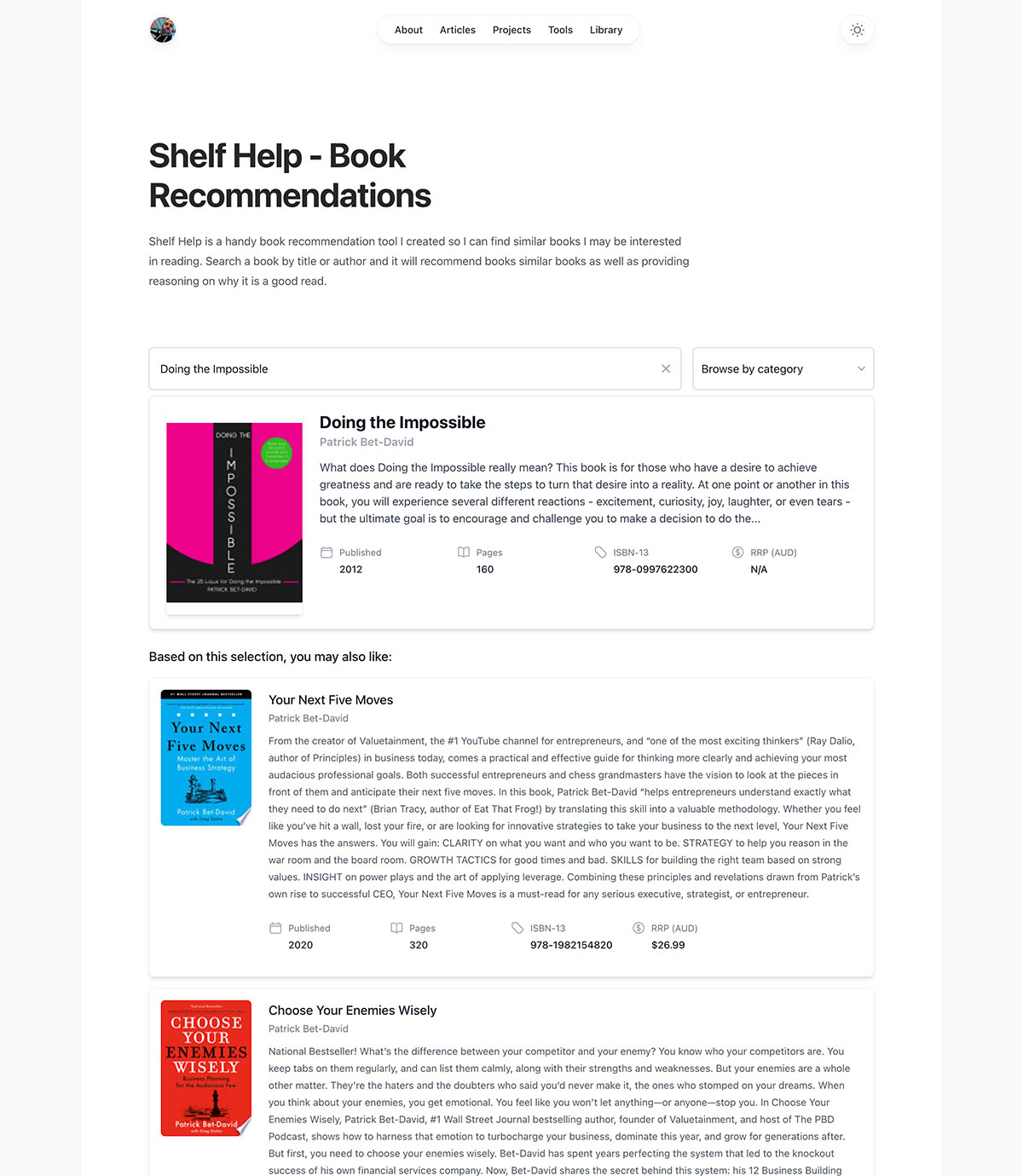 Shelf Help Screenshot